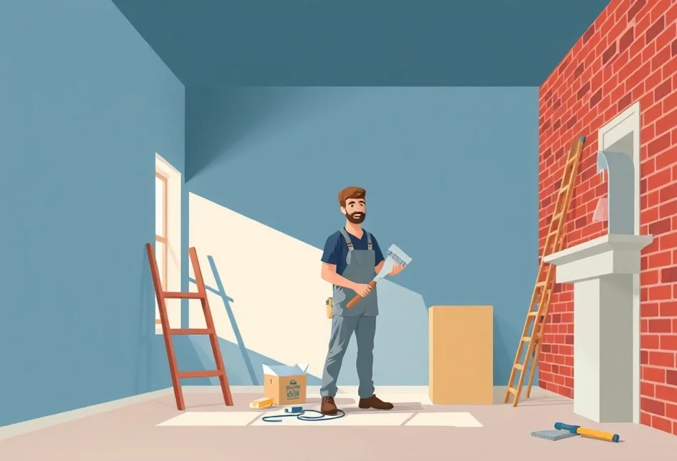 Intérieur rénové après travaux de peinture à Montigny-lès-Cormeilles